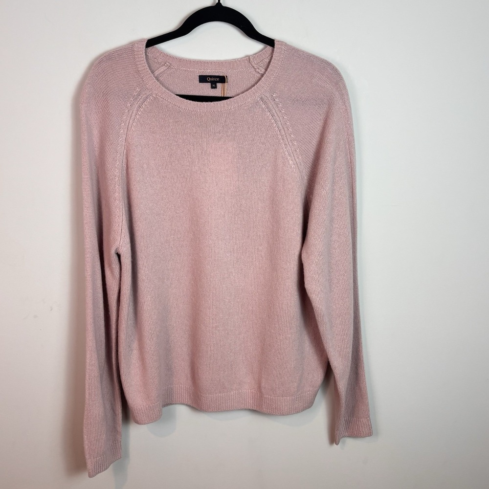 NEW Quince Women's Pink 100% Yak Wool Pullover Knit Sweater Sz XL NWT! Classic
